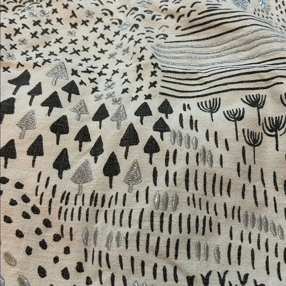 2 West Elm Abstract Woodland Landscape Cushion Covers